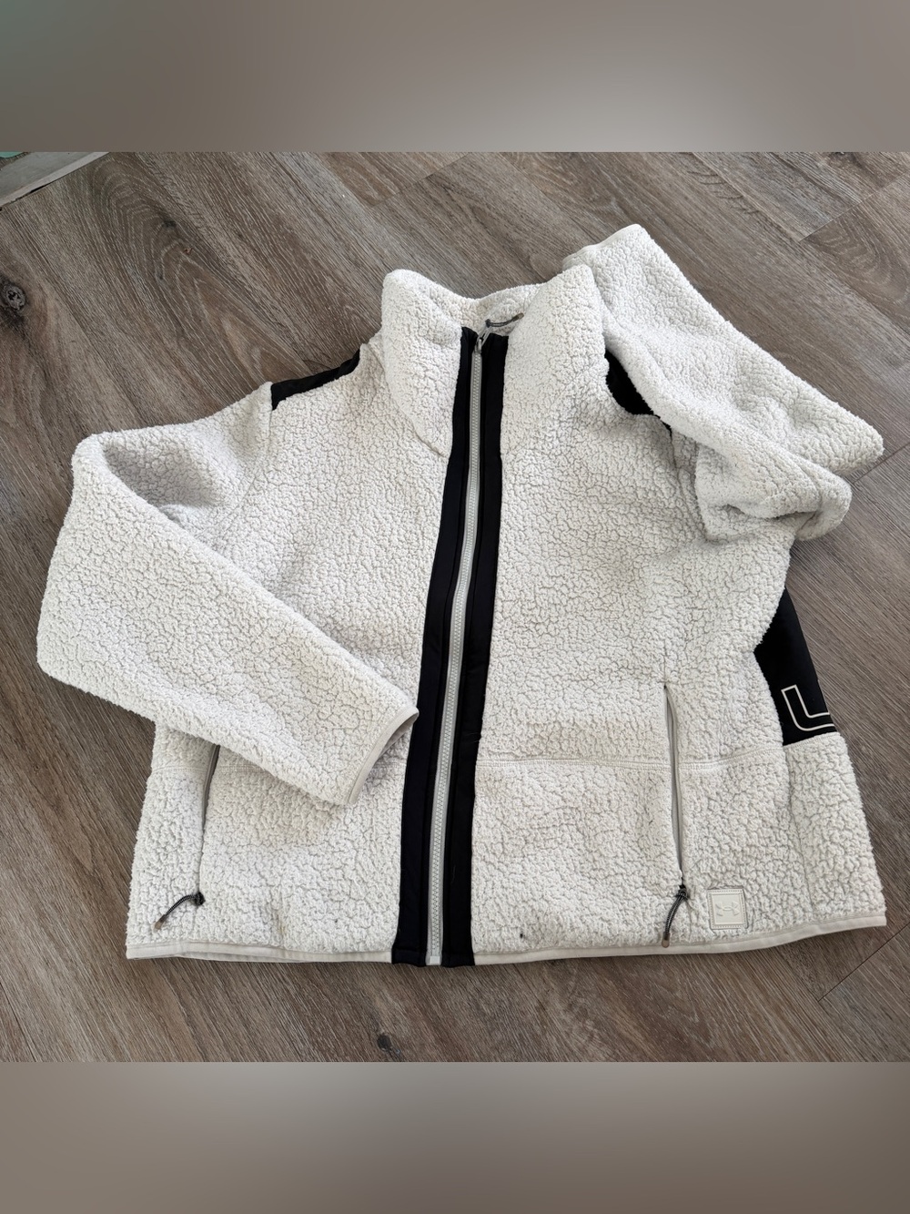 Under Armour Sherpa Zip-Up Jacket with Black Trim